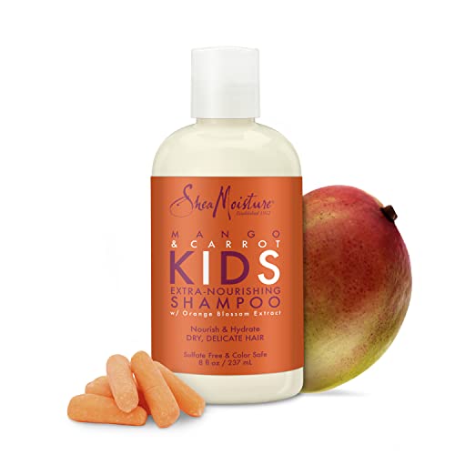 Shea Moisture Extra Nourishing Shampoo hair care for Kids Mango Carrot with Shea Butter 8 fl. oz