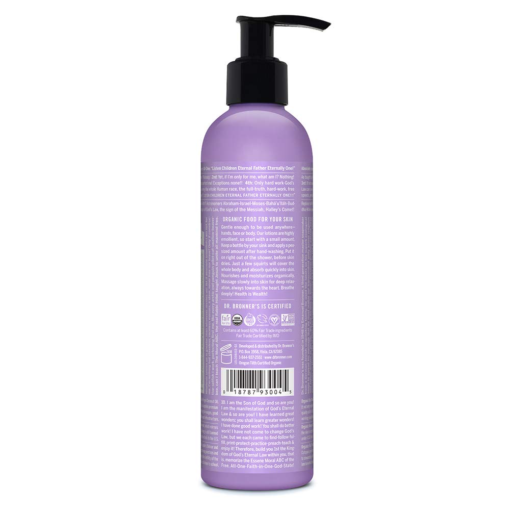 Dr. Bronner's - Body Lotion and Moisturizer, Lavender Coconut