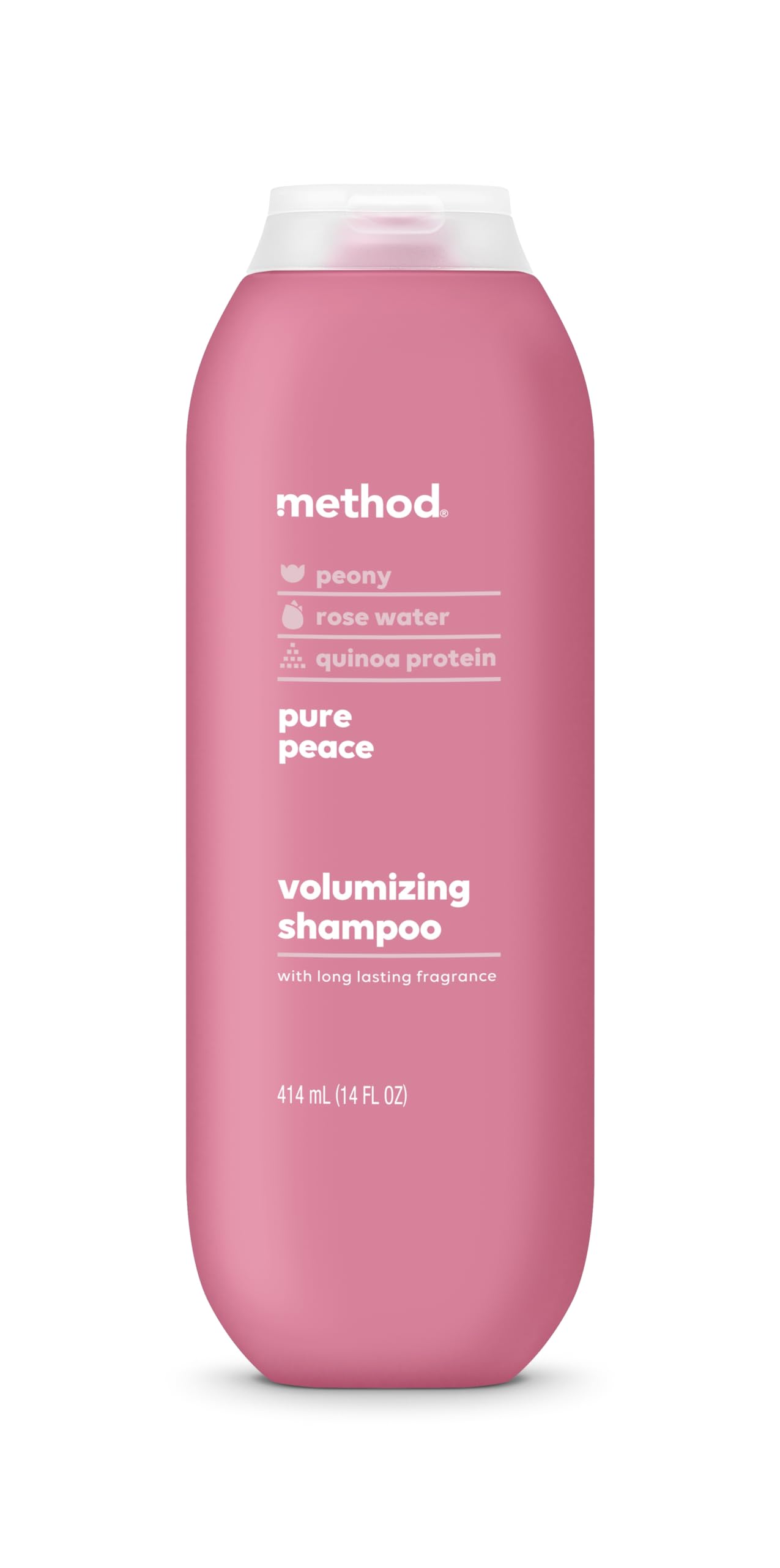 Method Volumizing Shampoo Pure Peace with Rose Peony & Pink Sea Salt Scent 14 fl. oz