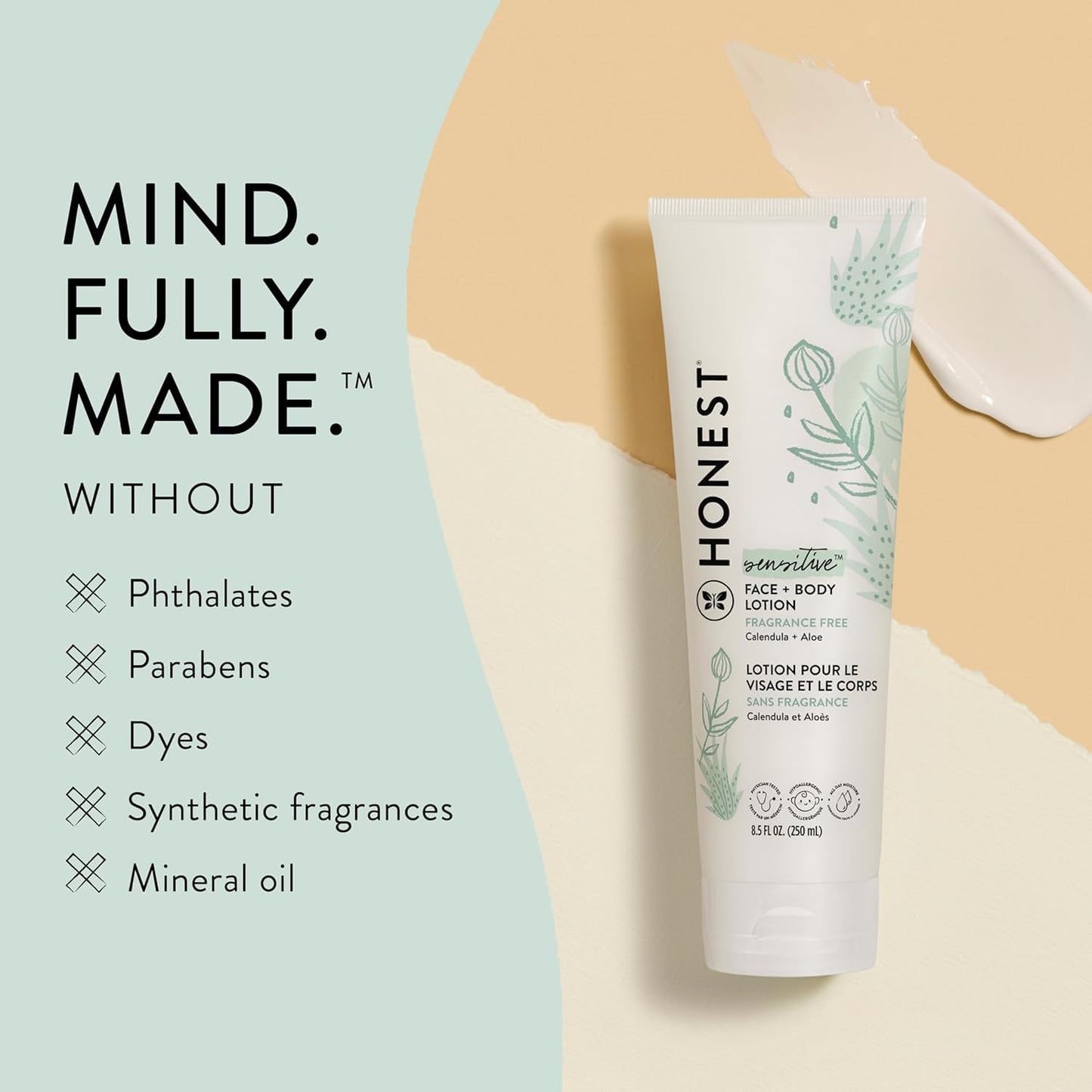 The Honest Company Hydrating Face + Body Lotion, Fragrance Free