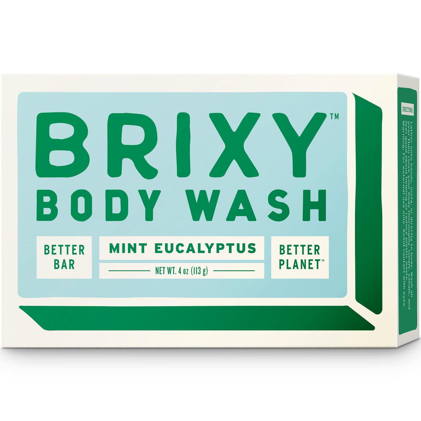 BRIXY Body Wash Bar - Mint Eucalyptus