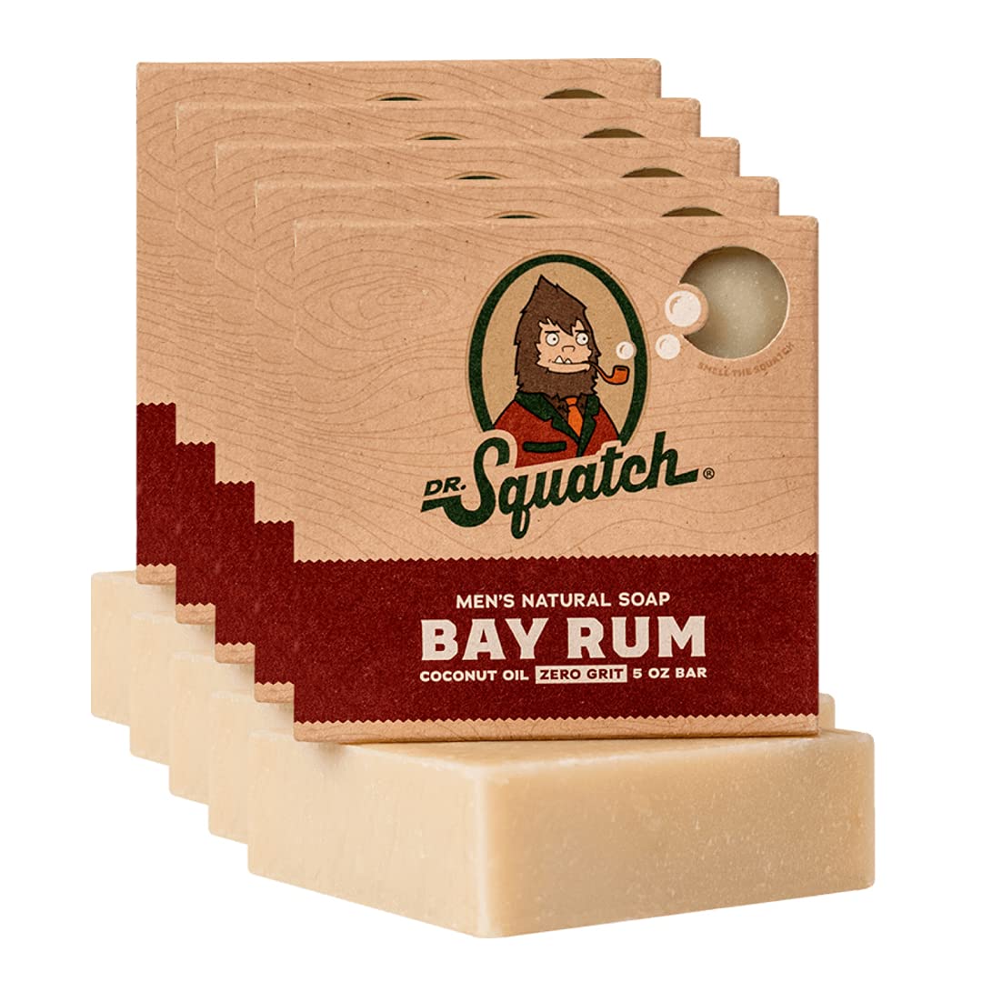 Dr. Squatch Bar Soap - Bay Rum, Pack of 5