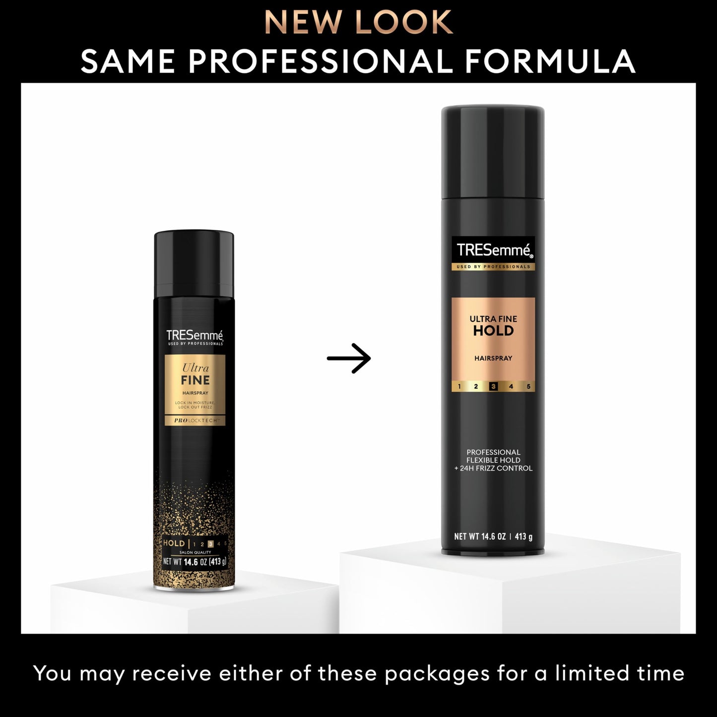 TRESemmé Ultra Fine Hairspray for 24-Hour Frizz Control with Pro Lock Tech 14.6 oz