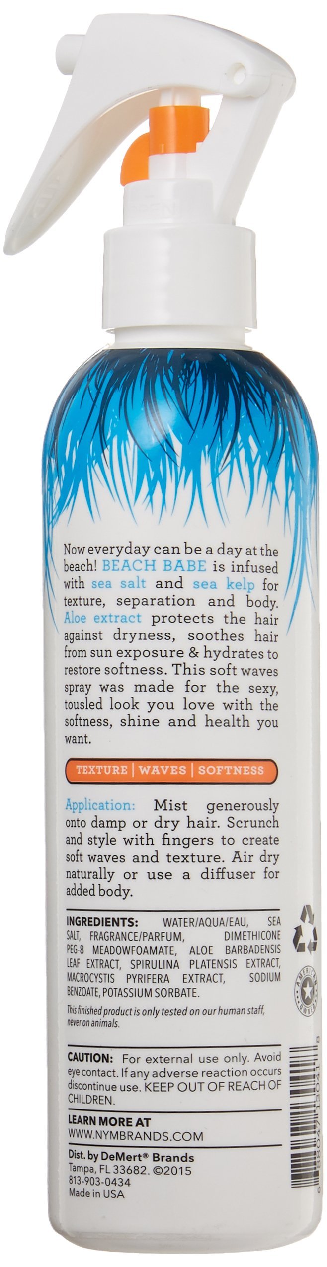 Not Your Mother's Beach Babe Soft Waves Sea Salt Spray Tropical Banana Scent 8 oz