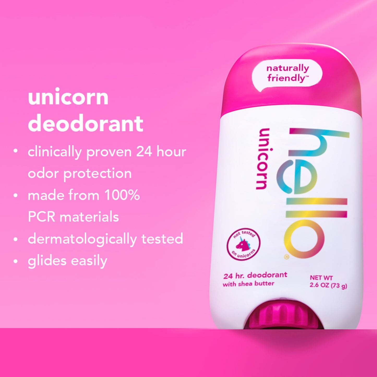 hello Unicorn Aluminum Free Deodorant 2 Pack