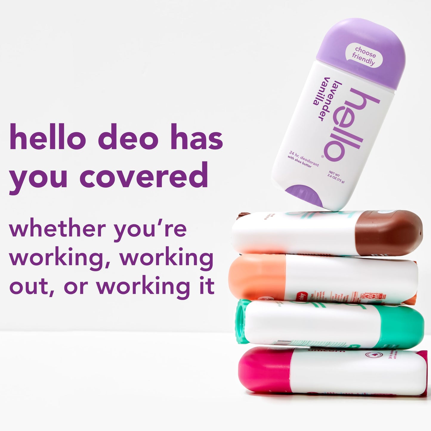 hello Lavender Vanilla Deodorant 2 Pack