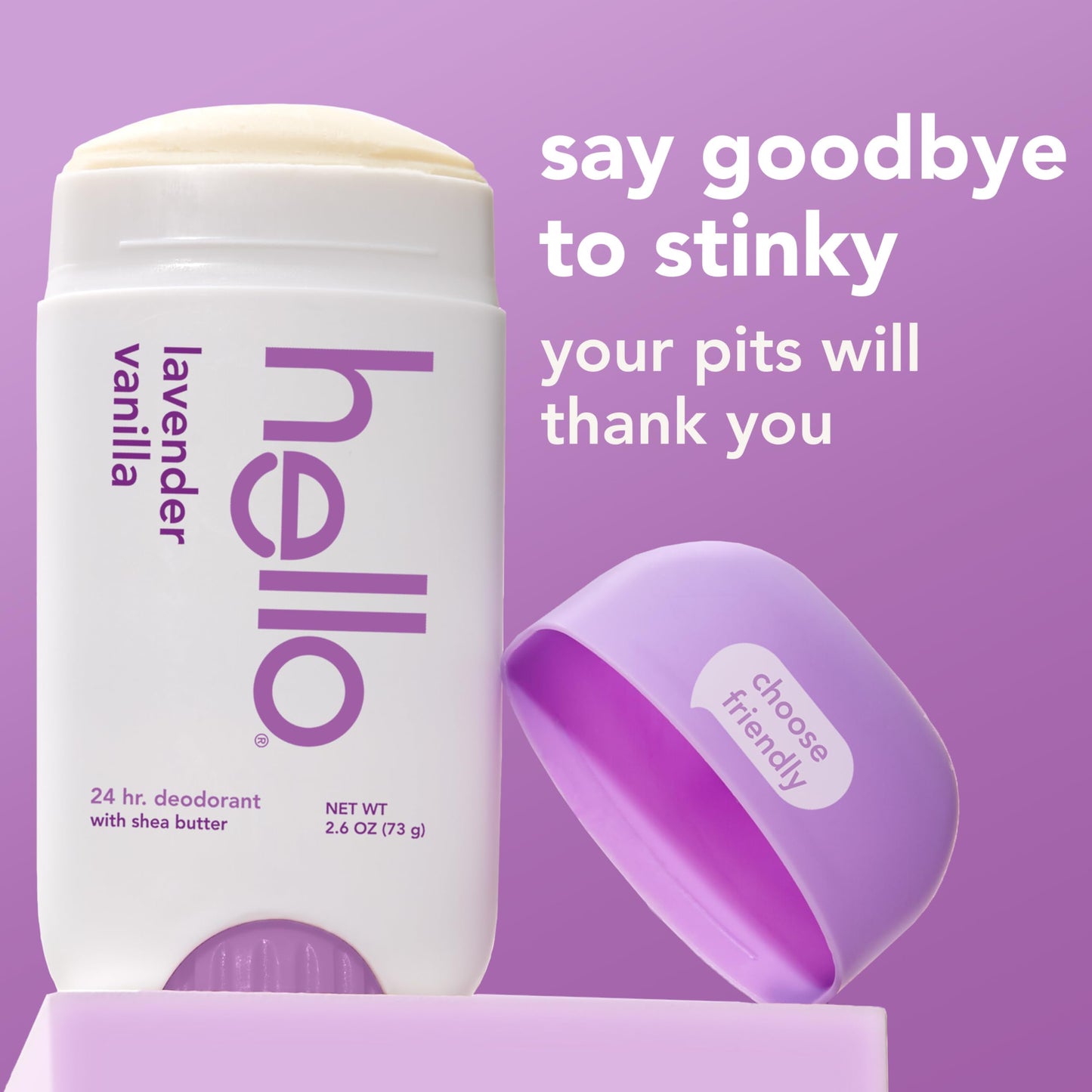 hello Lavender Vanilla Deodorant 2 Pack