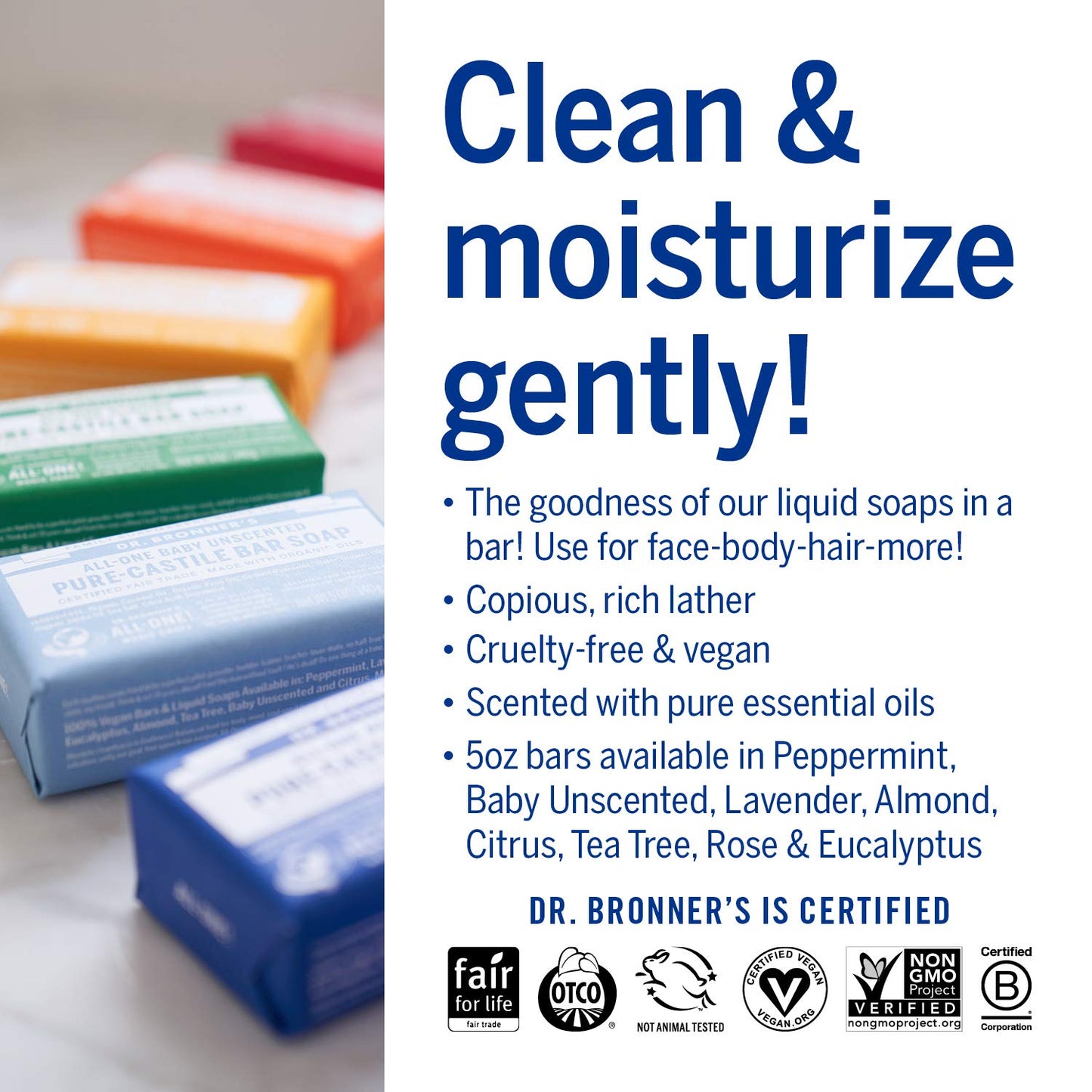 Dr. Bronner's - Pure-Castile Bar Soap - Citrus, Pack of 2