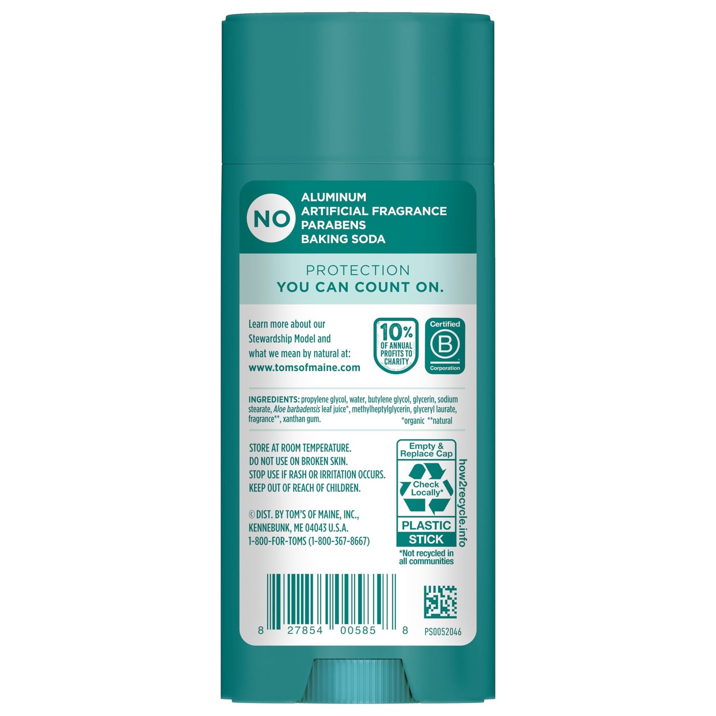 Tom’s of Maine Eucalyptus Mint Aluminum Free Natural Deodorant For Women & Men