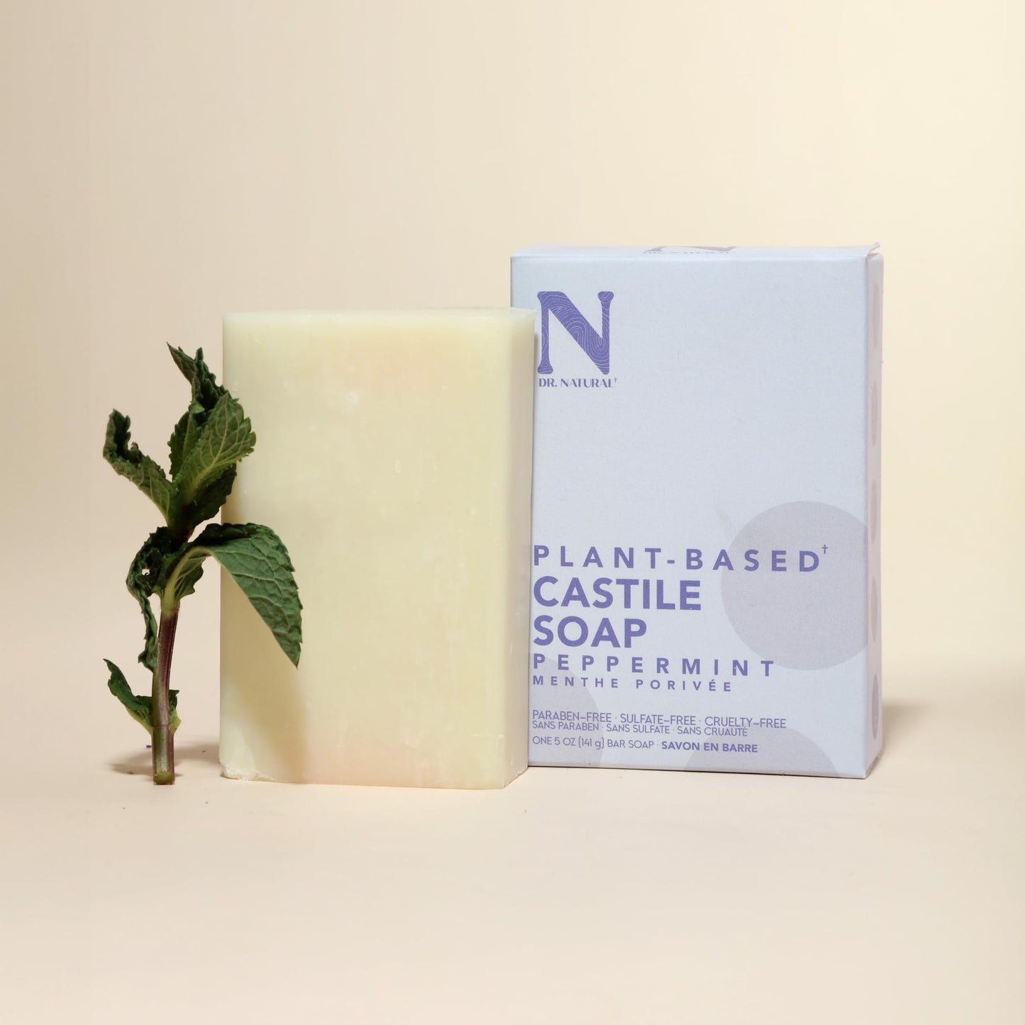Dr. Natural Castile Bar Soap - Peppermint