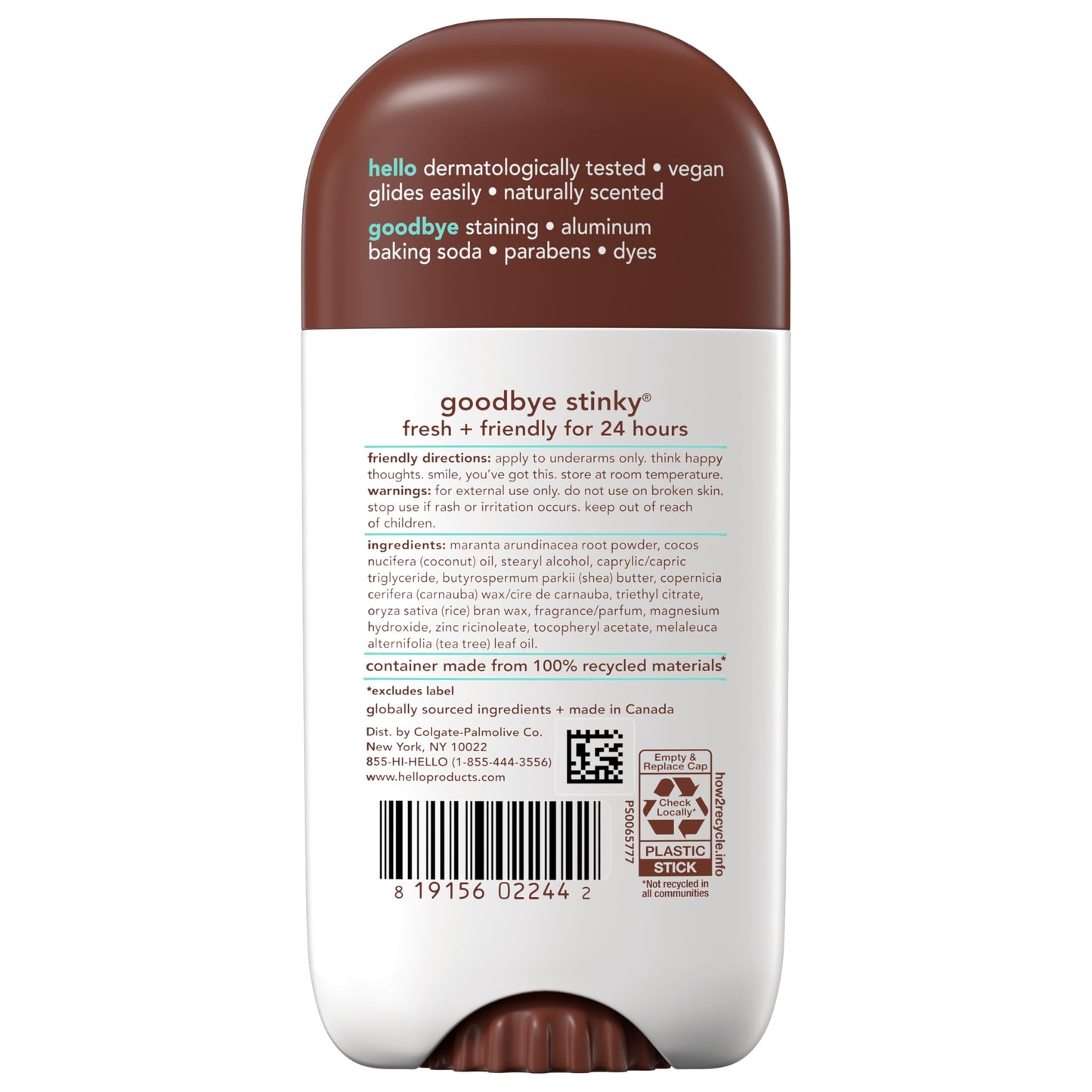 hello Sweet Coconut Deodorant With Shea Butter 2 Pack