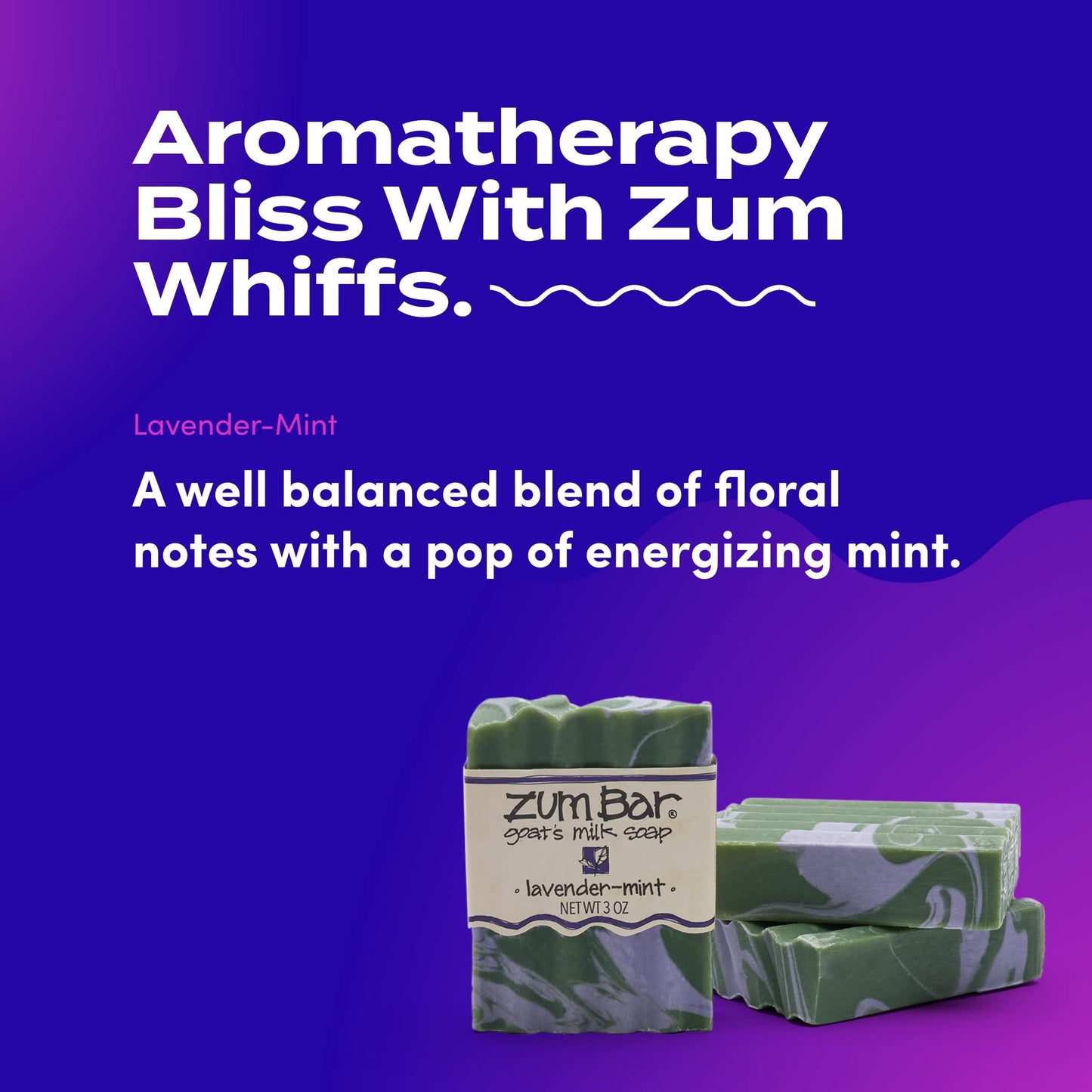 ZUM Lavender Mint Soap Bar, Pack of 3