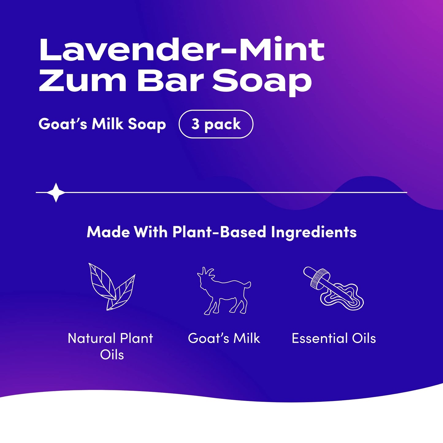 ZUM Lavender Mint Soap Bar, Pack of 3