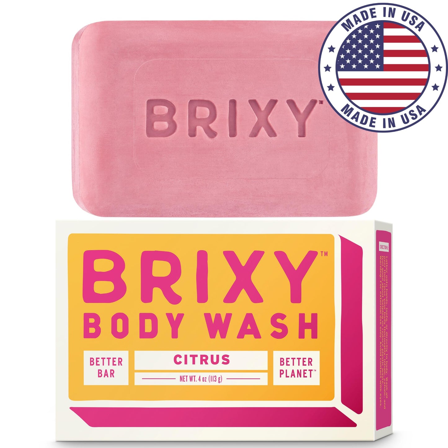 BRIXY Body Wash Bar - Citrus