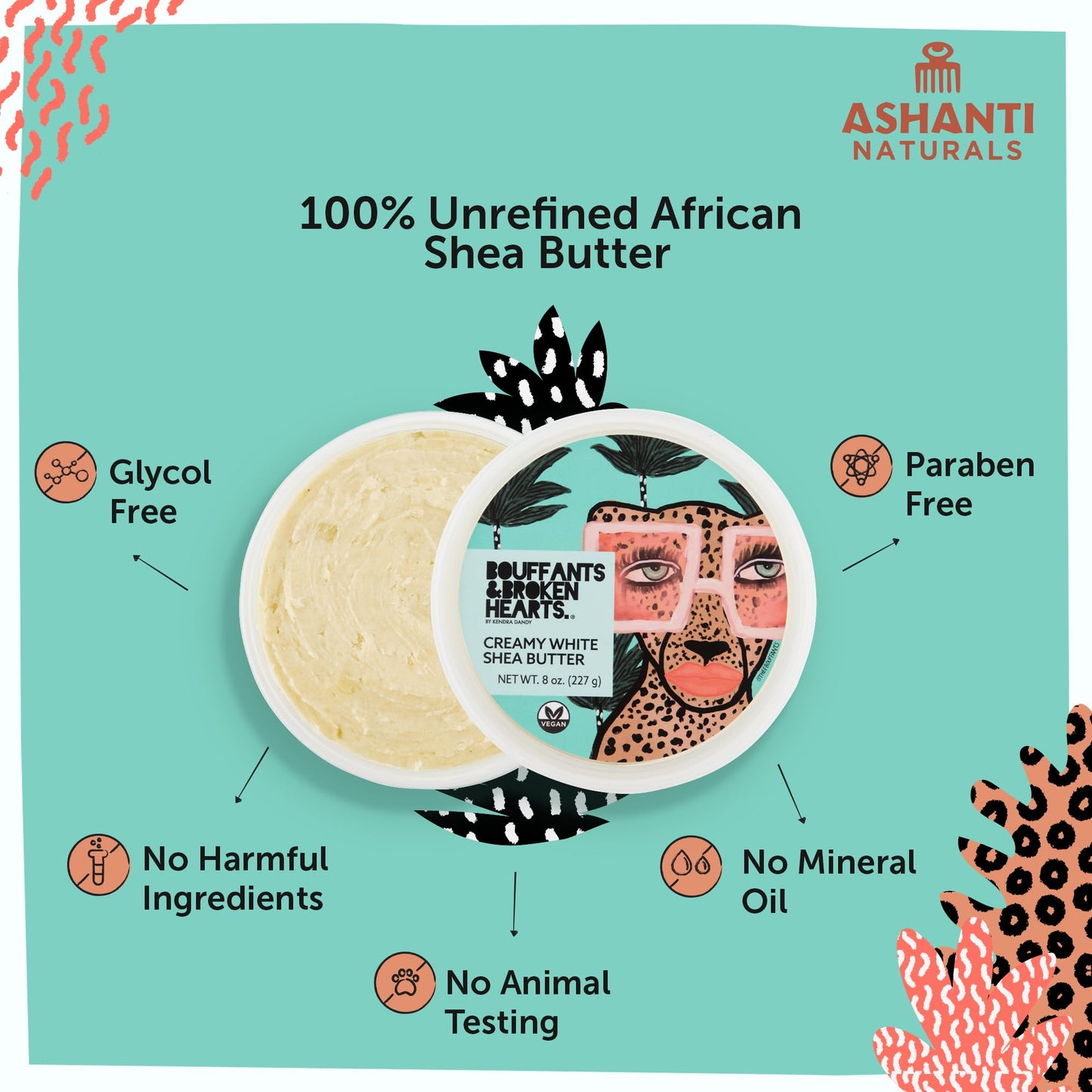 Ashanti Naturals Creamy White Shea Butter Body Butter
