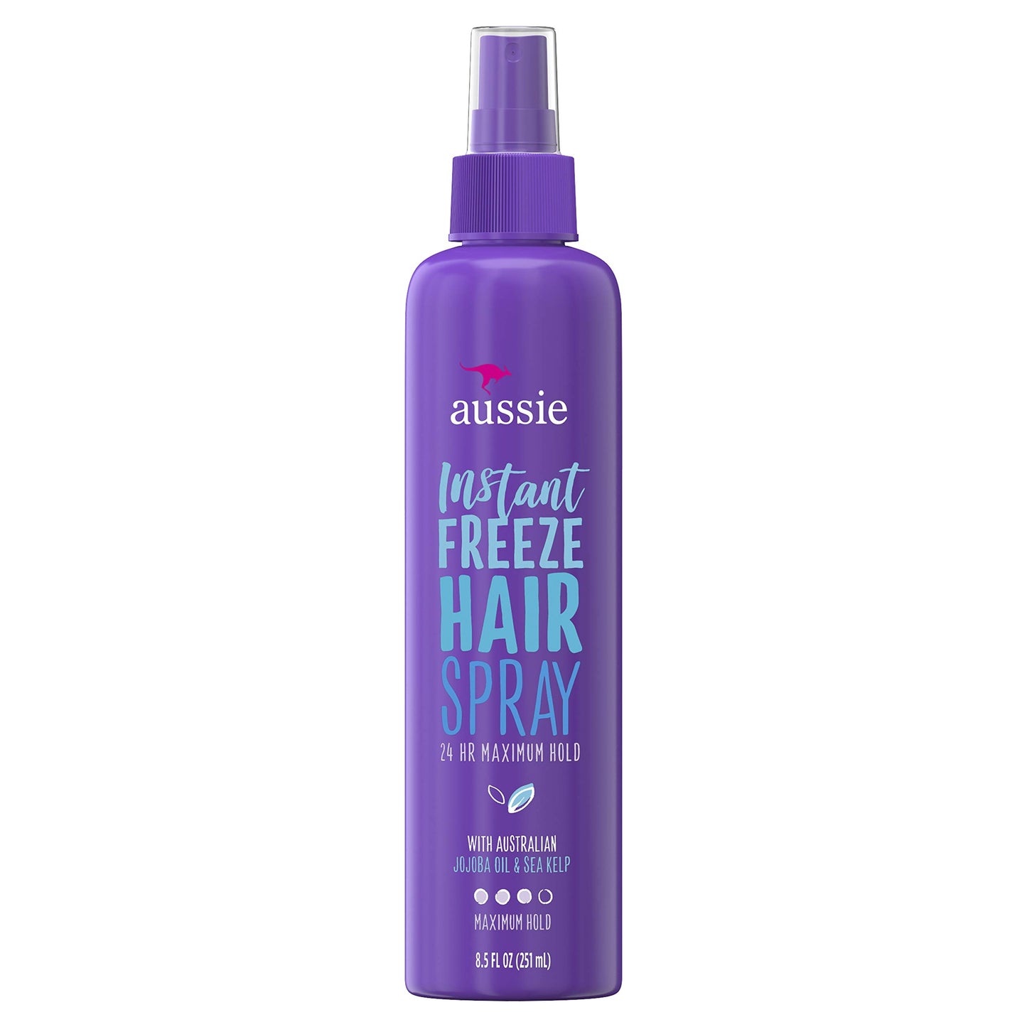 Aussie Instant Freeze Hair Spray Non-Aerosol Maximum Hold 8.5 oz Pack of 2