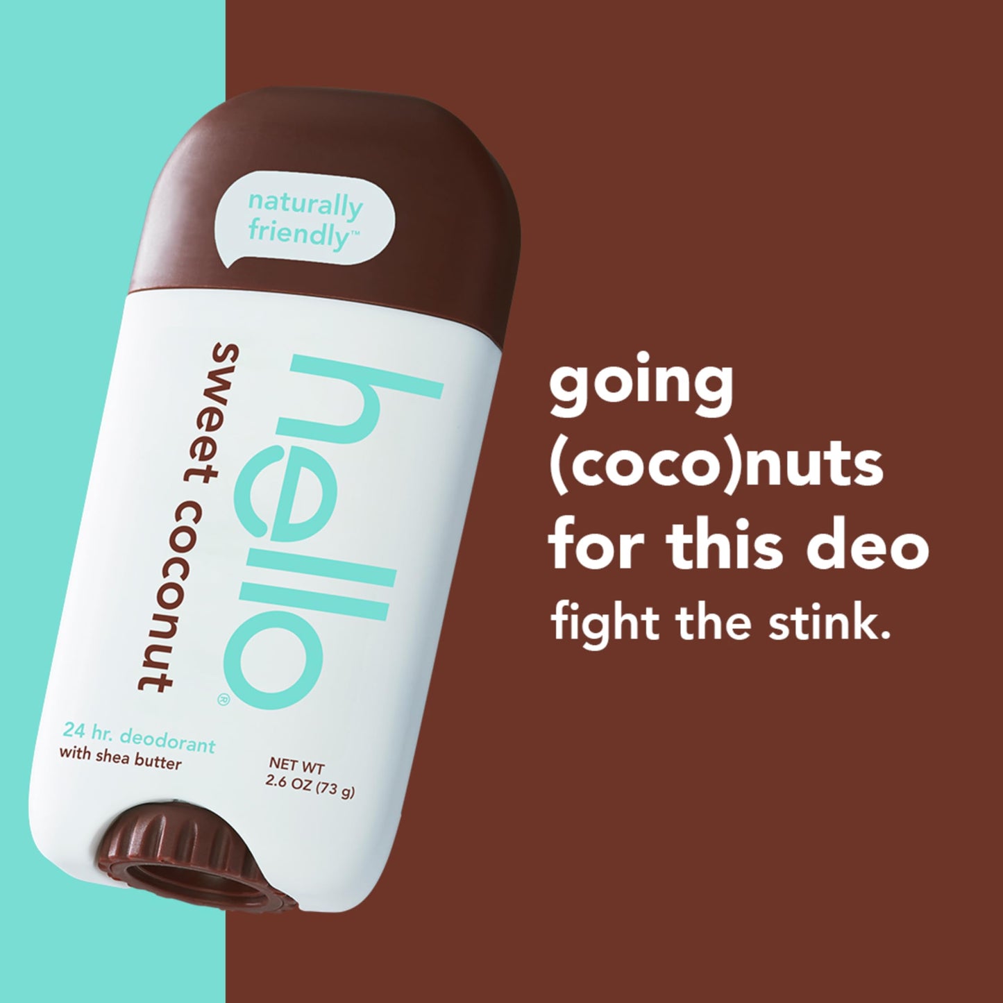 hello Sweet Coconut Deodorant With Shea Butter 2 Pack