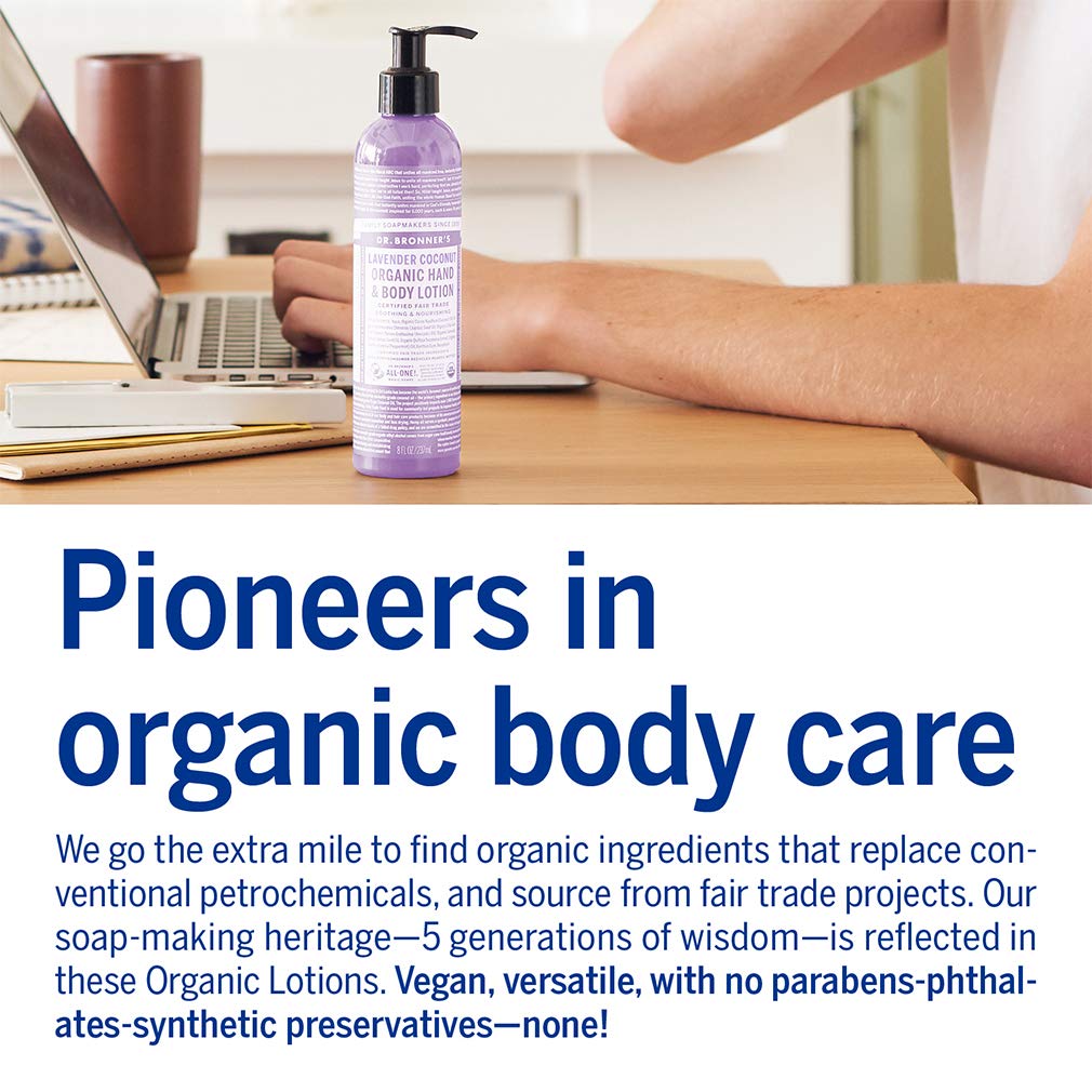 Dr. Bronner's - Body Lotion and Moisturizer, Lavender Coconut