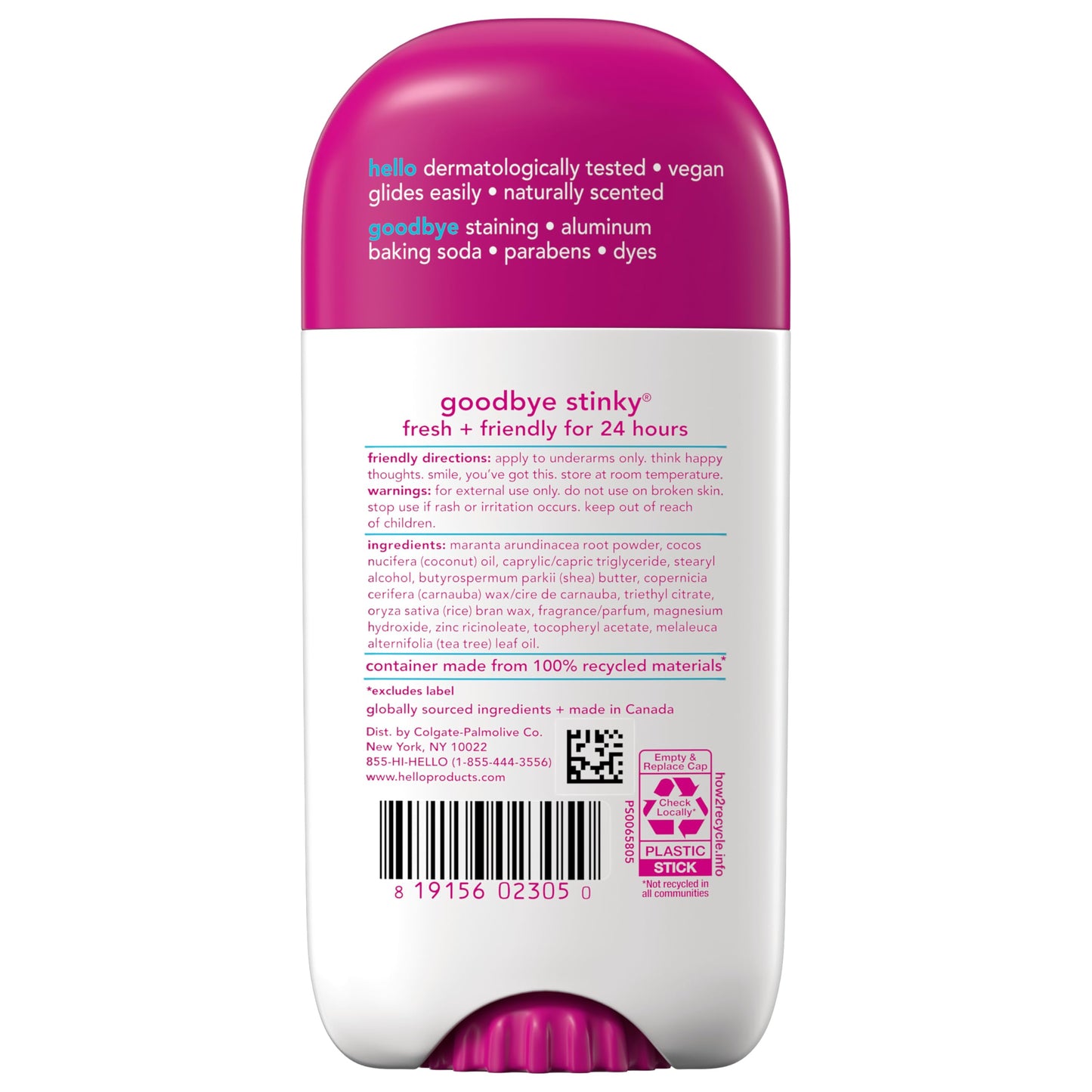 hello Unicorn Aluminum Free Deodorant 2 Pack