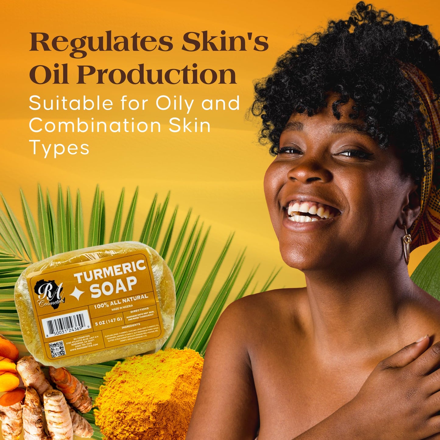 RA COSMETICS Turmeric Soap Bar