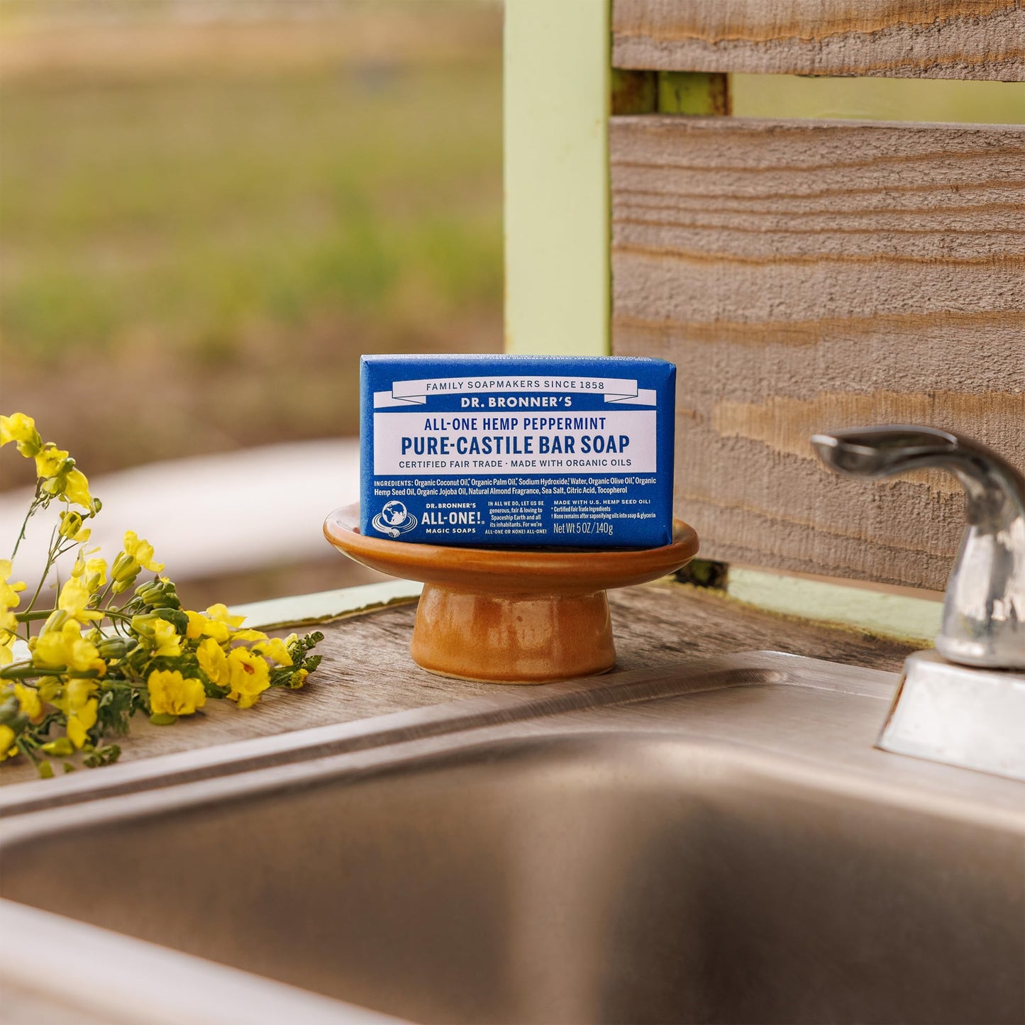 Dr. Bronner's - Pure-Castile Bar Soap - Peppermint, Pack of 2