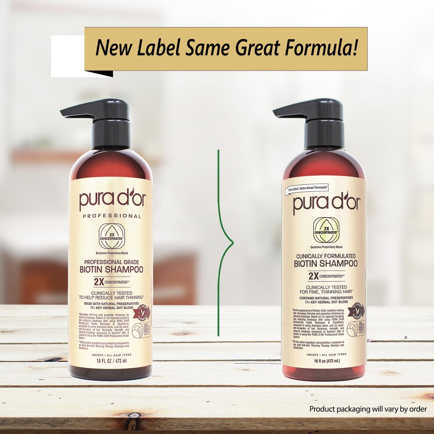 PURA D'OR Professional Grade Biotin Shampoo 16 fl. oz