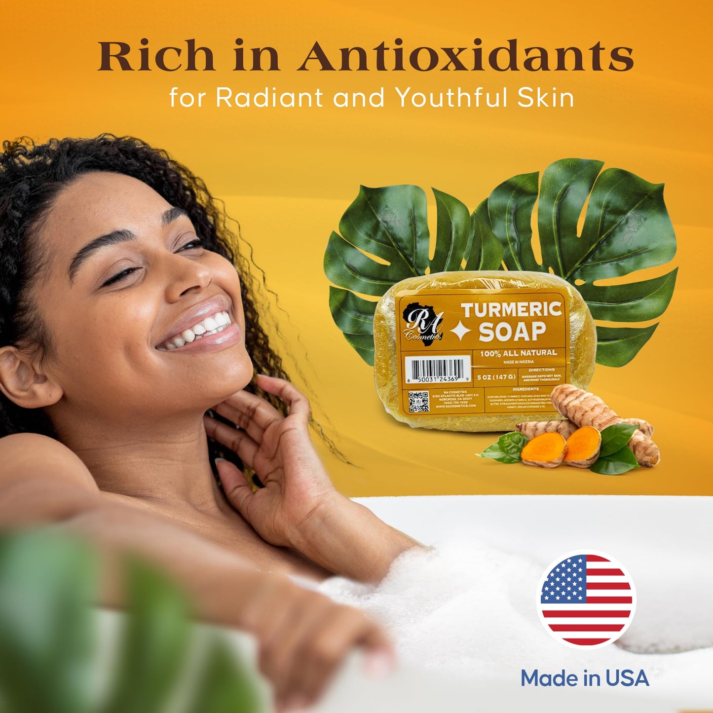 RA COSMETICS Turmeric Soap Bar