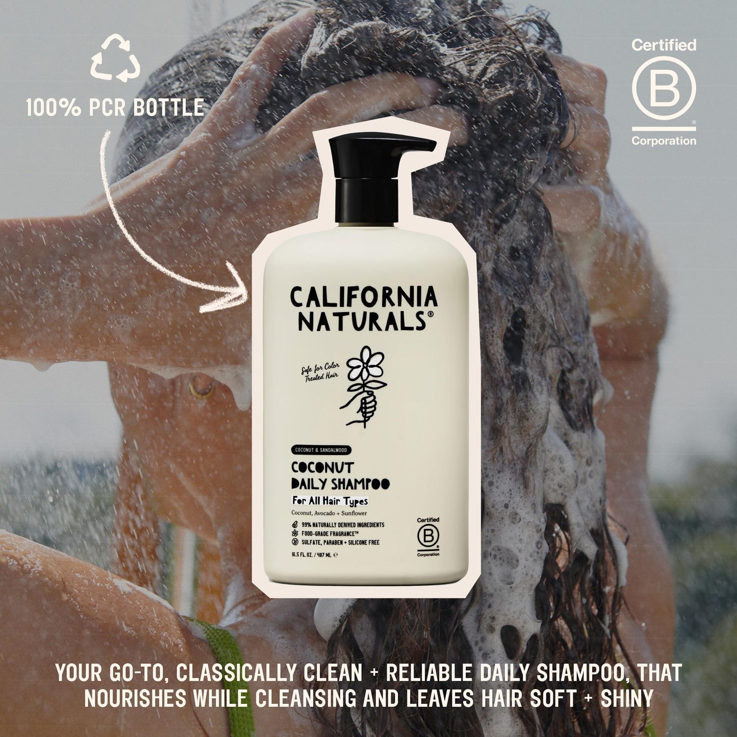 California Naturals Shampoo, Scalp and Hair Care Coconut Cleansing 16.5 fl. oz
