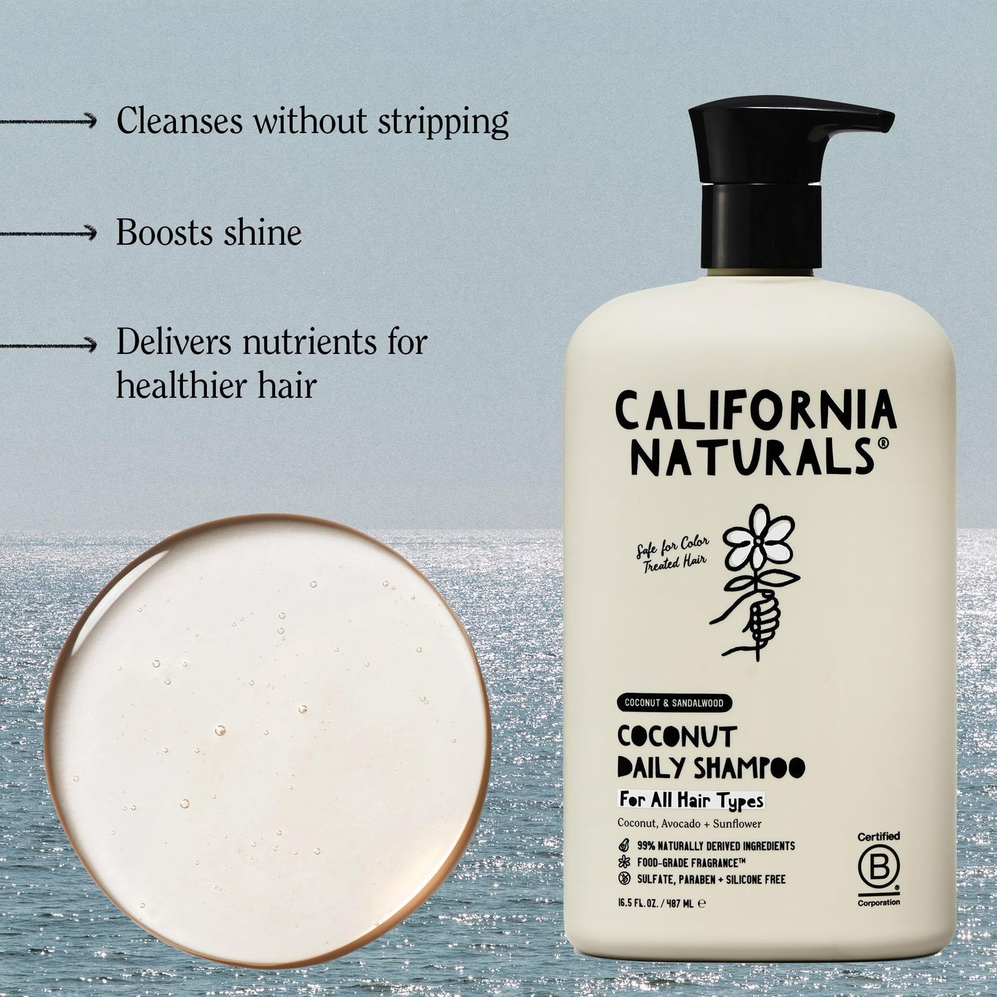 California Naturals Shampoo, Scalp and Hair Care Coconut Cleansing 16.5 fl. oz