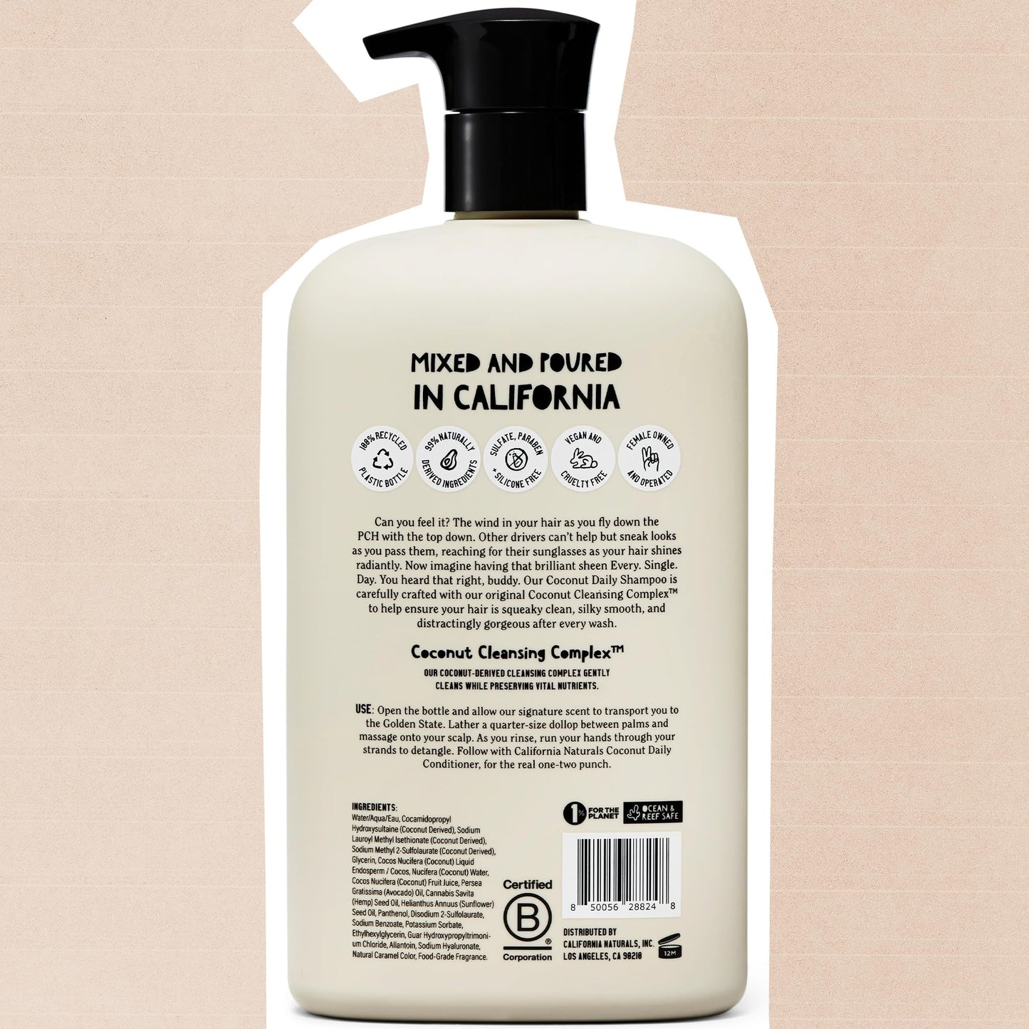 California Naturals Shampoo, Scalp and Hair Care Coconut Cleansing 16.5 fl. oz