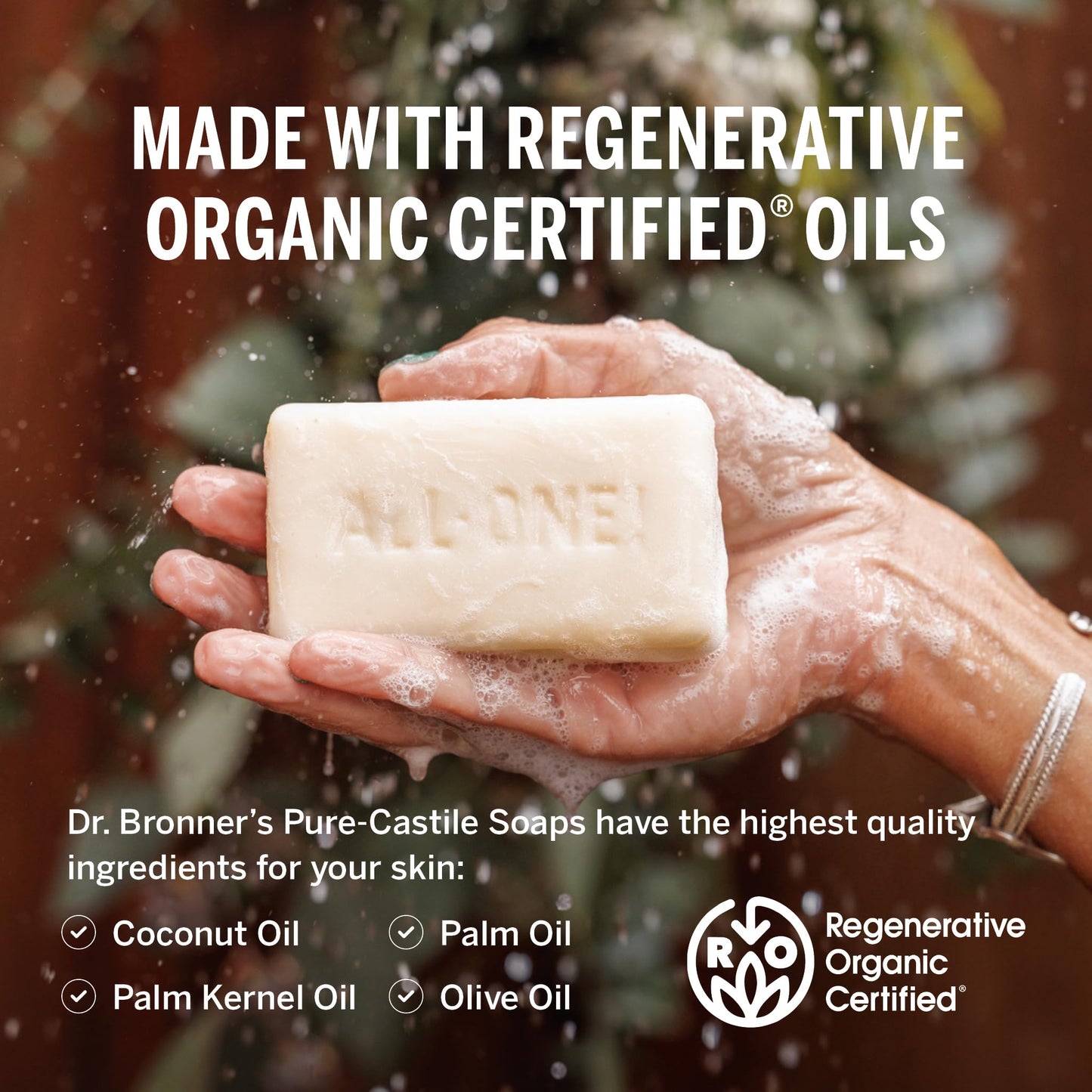 Dr. Bronner's Pure-Castile Bar Soap - Lavender, Pack of 2