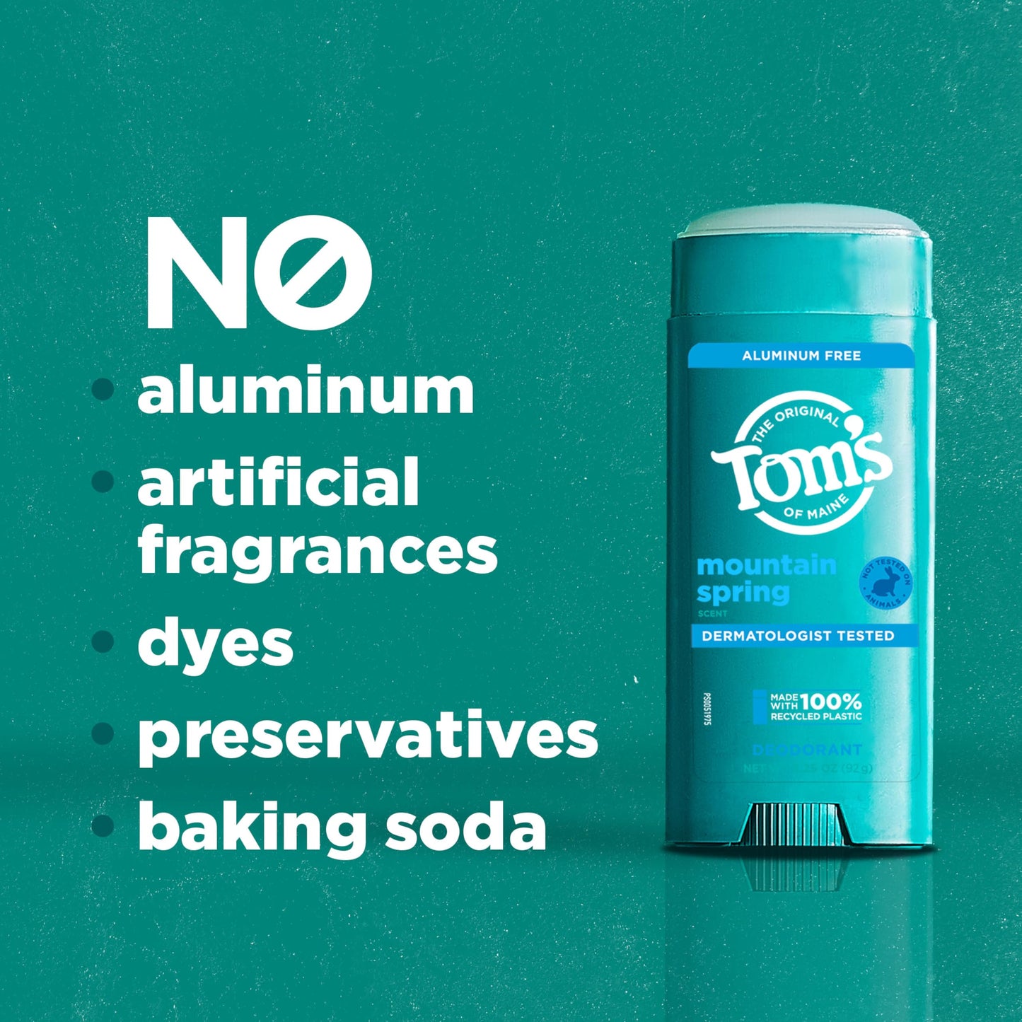 Tom’s of Maine Mountain Spring Natural Deodorant for Men and Women