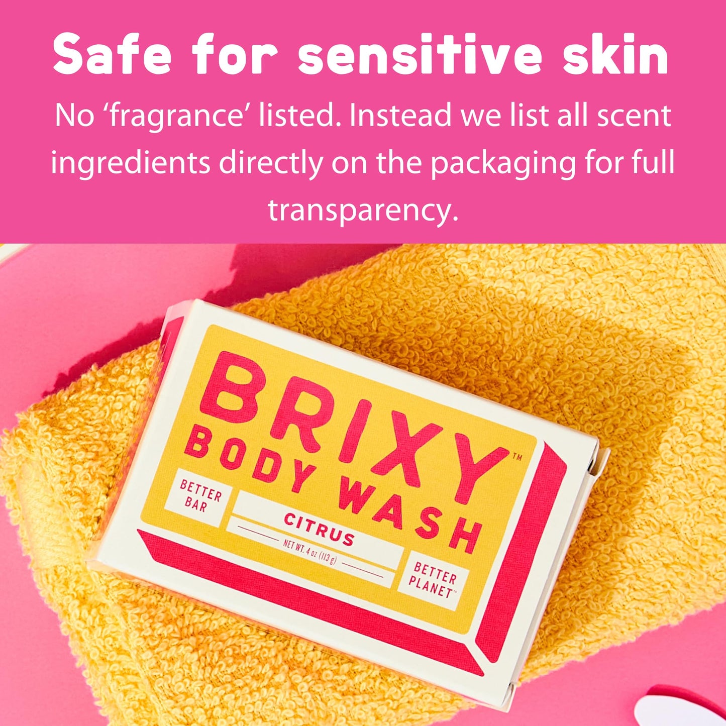 BRIXY Body Wash Bar - Citrus