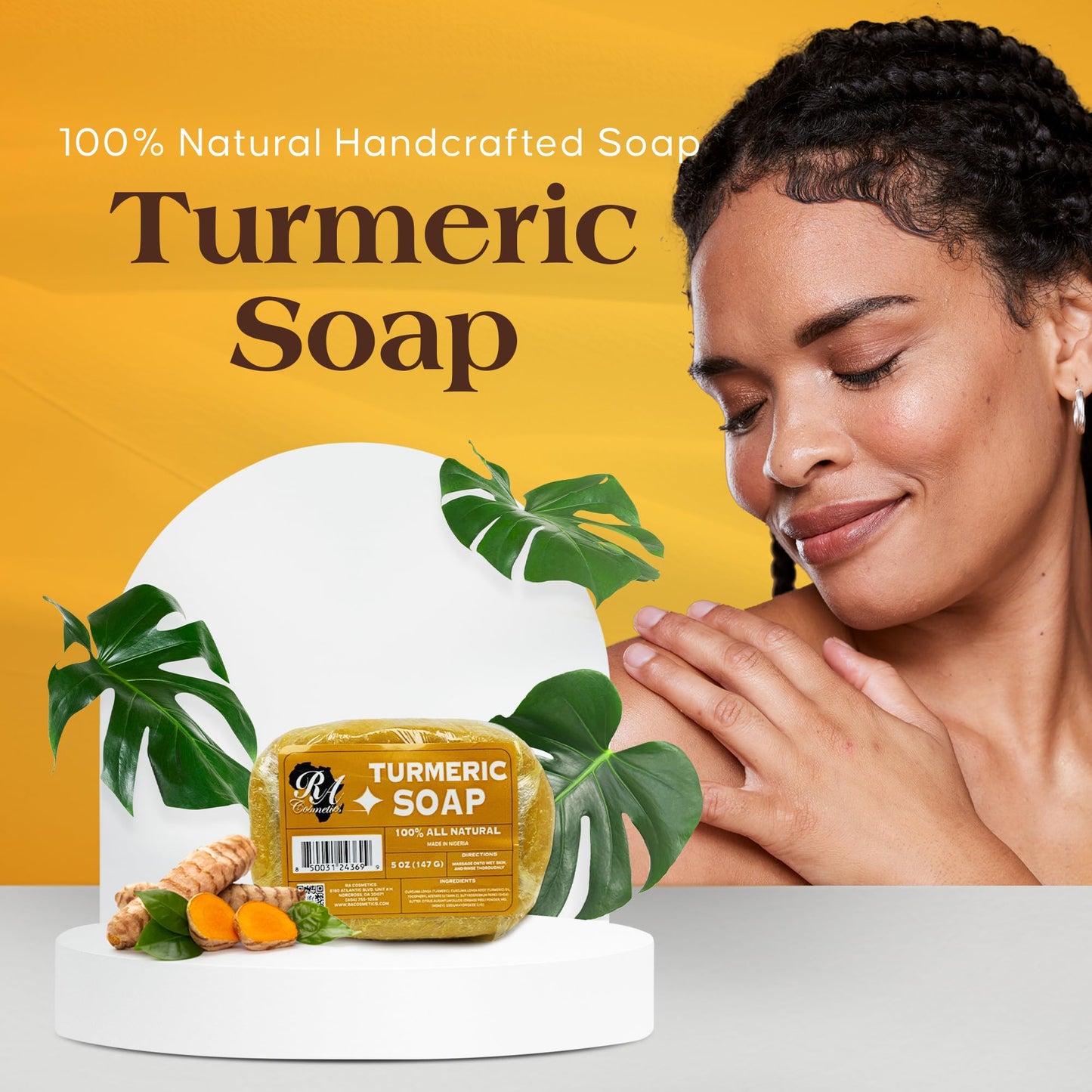 RA COSMETICS Turmeric Soap Bar