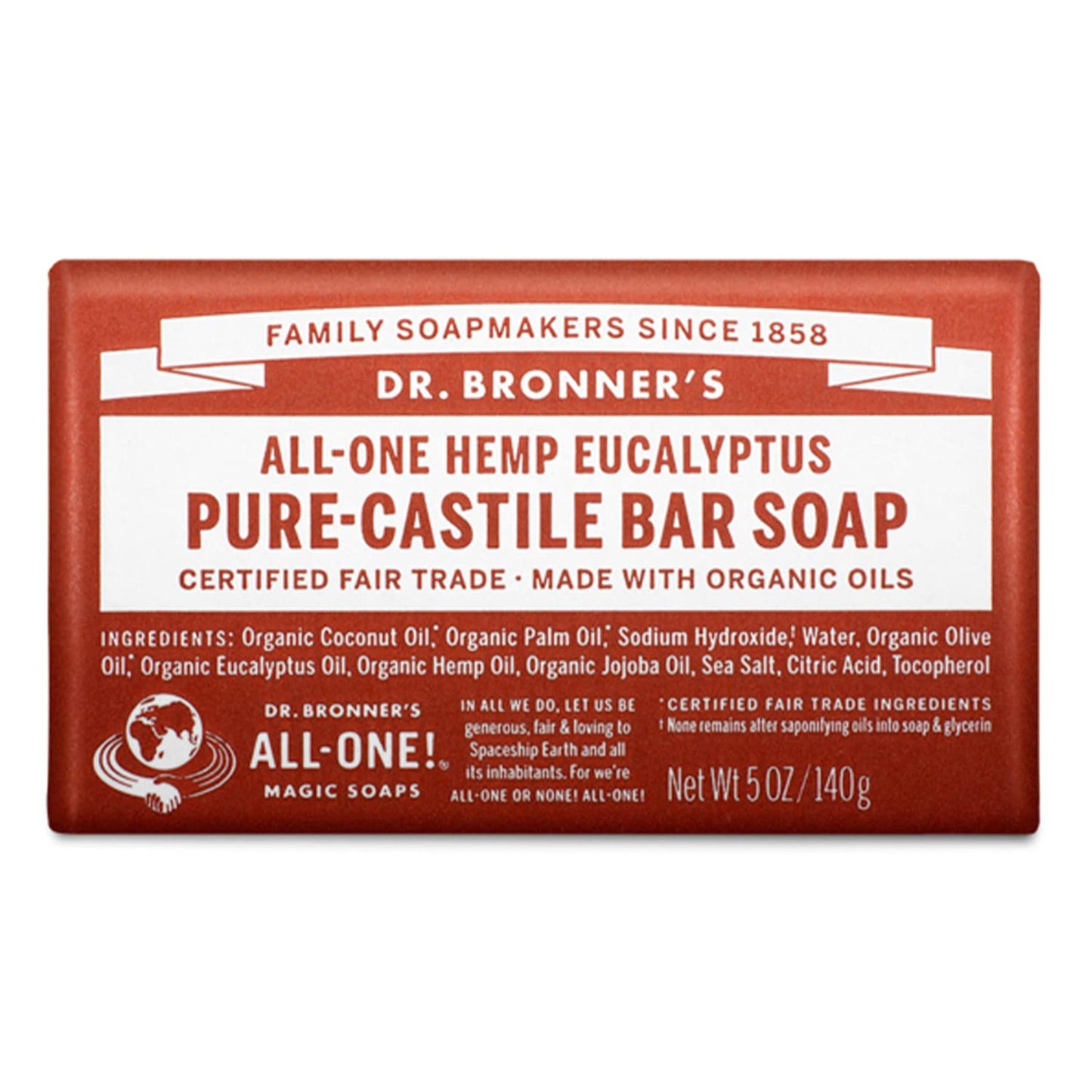 Dr. Bronner's - Pure-Castile Bar Soap - Eucalyptus