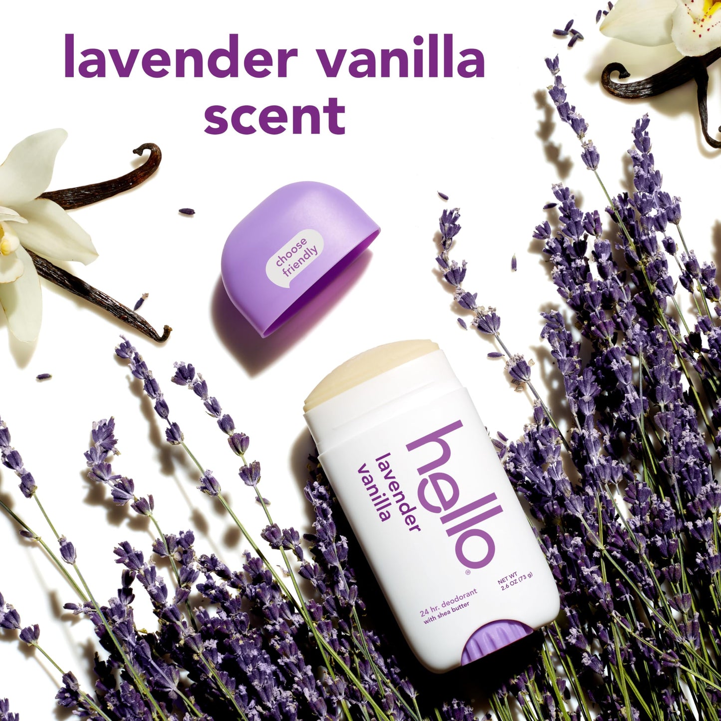hello Lavender Vanilla Deodorant 2 Pack