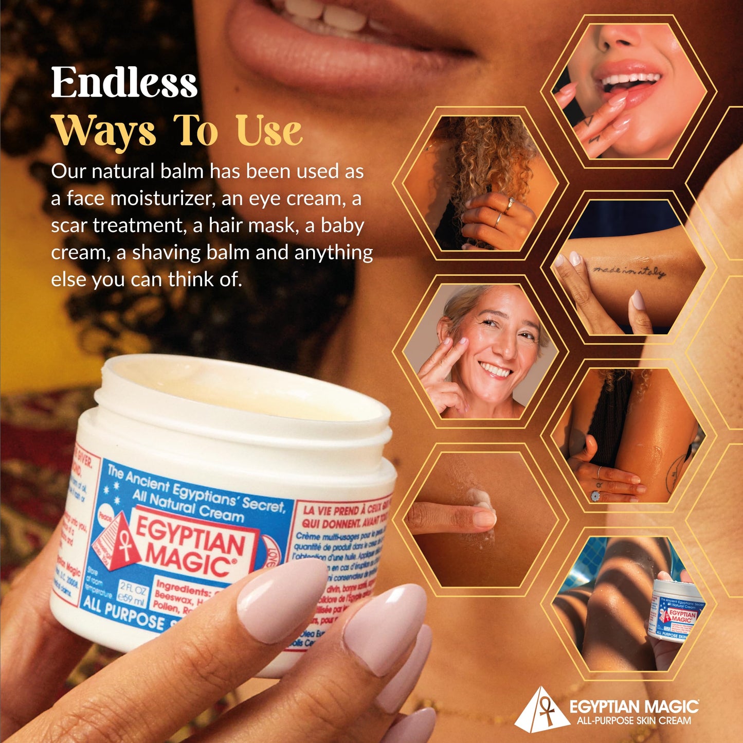 Egyptian Magic - All Purpose Face, Body, and Dry Skin Moisturizing Cream