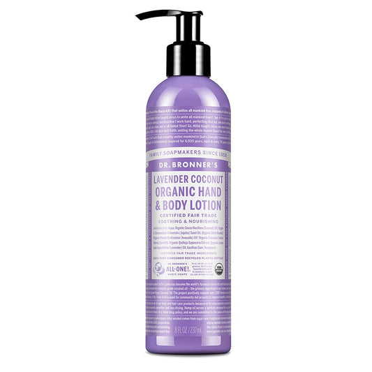 Dr. Bronner's - Body Lotion and Moisturizer, Lavender Coconut
