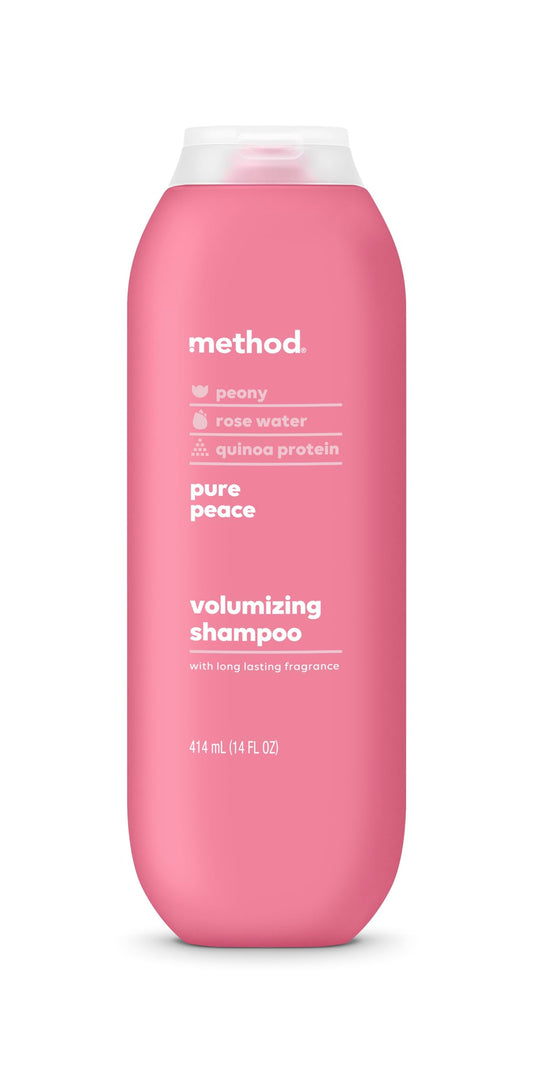 Method Volumizing Shampoo Pure Peace with Rose Peony & Pink Sea Salt Scent 14 fl. oz