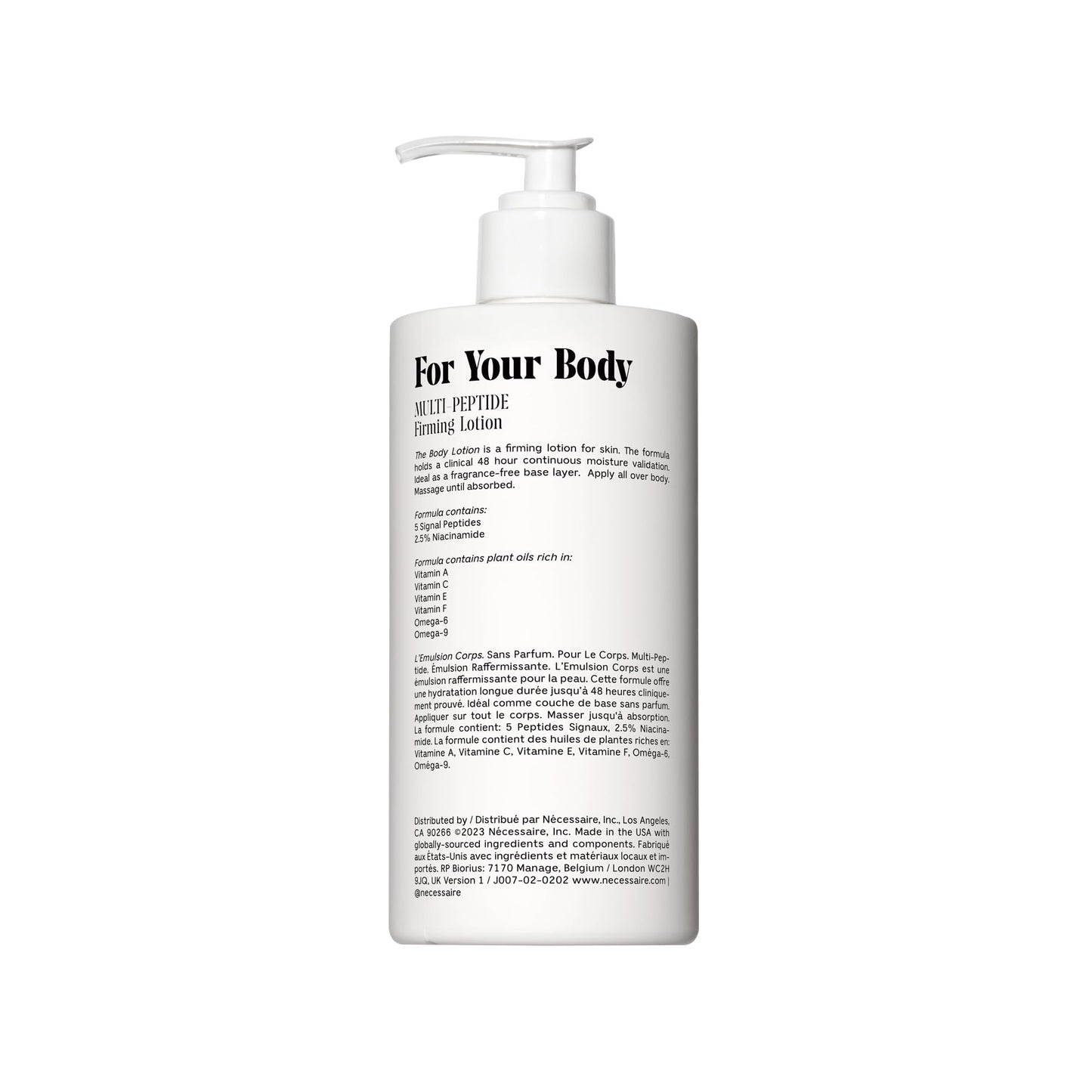 Nécessaire The Body Lotion Fragrance-Free