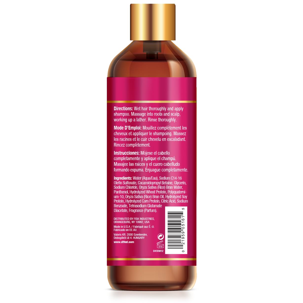 Difeel Rice Water Shampoo 12 fl. oz