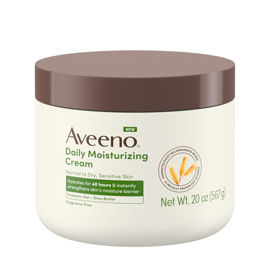 Aveeno Daily Moisturizing Cream, Fragrance Free