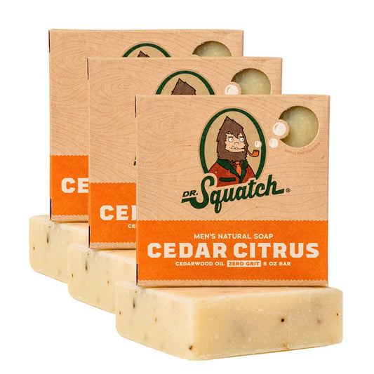 Dr. Squatch Bar Soap - Cedar Citrus, Pack of 3