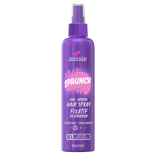 Aussie Sprunch Non-Aerosol Hair Spray for Curly Hair and Wavy Hair 8.5 oz