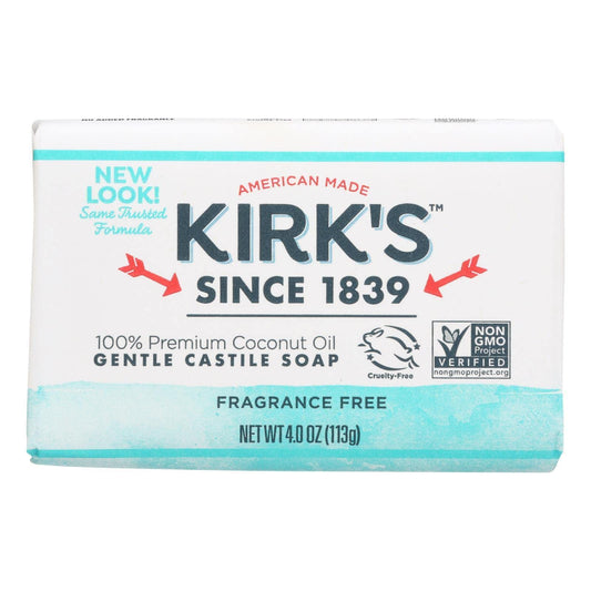 Kirk's Natural Original Coco Castile Soap Fragrance Free