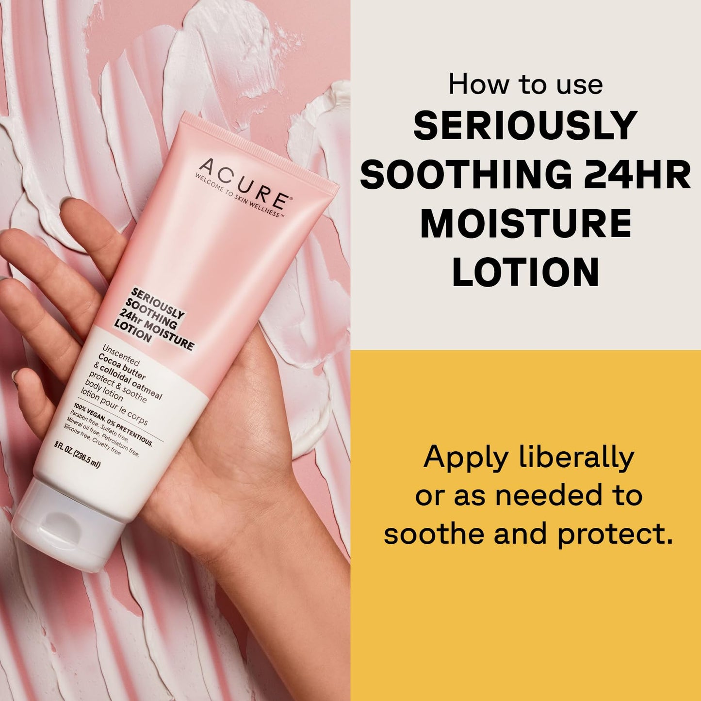 Acure 24HR Moisturizing Lotion, Fragrance-Free