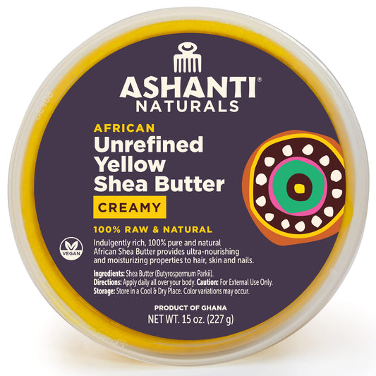 Ashanti Naturals Yellow Raw Shea Butter, Creamy