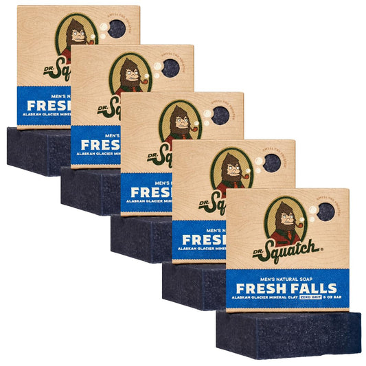 Dr. Squatch Bar Soap - Fresh Falls, Pack of 5
