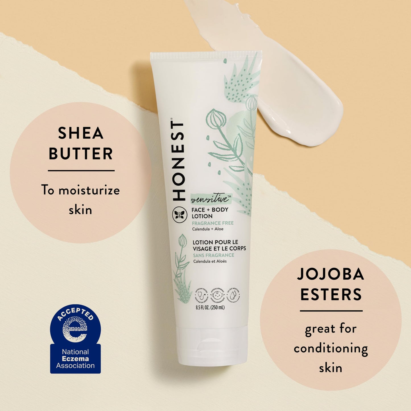 The Honest Company Hydrating Face + Body Lotion, Fragrance Free