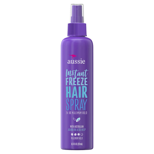 Aussie Instant Freeze Hair Spray Non-Aerosol Maximum Hold 8.5 oz Pack of 2